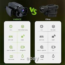 Digital Night Vision Monocular for 100% Darkness, 1080p Full HD Video Long