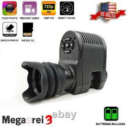 Digital Night Vision Rifle Scope Hunting Sight Infrared IR HD Camera DVR Compact