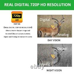 Digital Night Vision Rifle Scope Hunting Sight Infrared IR HD Camera DVR Compact