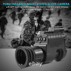 Digital Night Vision Rifle Scope Infrared 850nm LED IR Torch Hunting Monocular