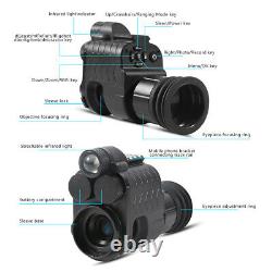 Digital Night Vision Rifle Scope Infrared 850nm LED IR Torch Hunting Monocular