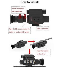 Digital Night Vision Rifle Scope M-PRO 5 Optic Hunting Sight HD IR Camera 2024