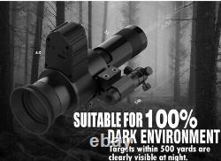 Digital Night Vision Rifle Scope with Crosshair, 8-20X Magnification Monocular