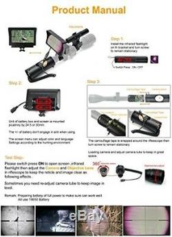 Digital Night Vision Scope For Rifle Hunting With Camera Adjustable 5 Display