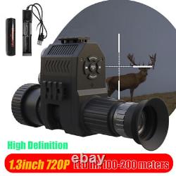 Digital Night Vision Sight Scope Monocular IR Camera 720P for Rifle Hunting