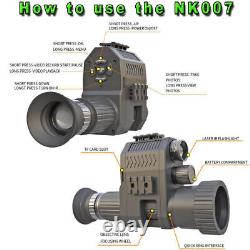 Digital Night Vision Sight Scope Monocular IR Camera 720P for Rifle Hunting
