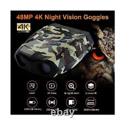 Digitgarden Night Vision Goggles 48MP 4K for Darkness, Digital Infrared Night