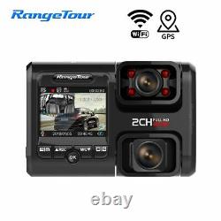 Dual Lens Car DVR 4K 2160P G-Sensor WIFI GPS Logger 2 Camera Dash Cam Video
