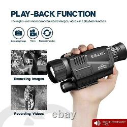 ESSLNB 5x40 Digital Night Vision Goggles Portable Rechargeable Monocular 16GB