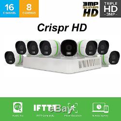 EZVIZ CRISPr 3MP 16-Channel 8 Camera 3TB DVR TVI Smart Home Security Cam System