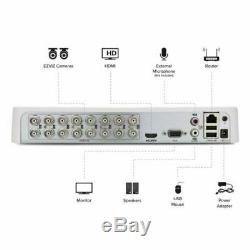 EZVIZ TRIPLE HD 3MP BD-1G38B2 16CH 2TB DVR Smart Home Security Cameras System