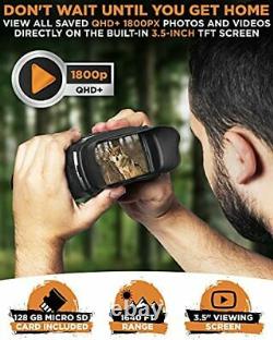 Elite Digital Night Vision Binoculars for Adults Infrared Night 128GB Card