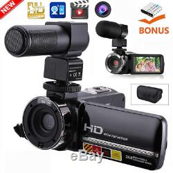 FHD 1080P 24MP 3.0 LCD 16X ZOOM Night Vision Digital Video DV Camera Camcorder