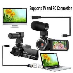 FHD 1080P 24MP 3.0 LCD 16X ZOOM Night Vision Digital Video DV Camera Camcorder