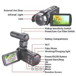 FHD 1080P 24MP 3.0 LCD 16X ZOOM Night Vision Digital Video DV Camera Camcorder