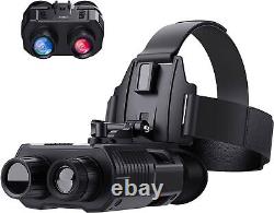FHD Night Vision Goggles Binoculars Digital IR Head Mounted Hunting Rechargeable