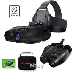 FHD Night Vision Goggles Binoculars Digital IR Head Mounted Hunting Rechargeable