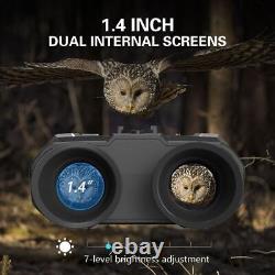 FHD Night Vision Goggles Binoculars Digital IR Head Mounted Hunting Rechargeable