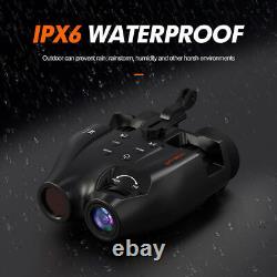 FHD Night Vision Goggles Binoculars Digital IR Head Mounted Hunting Rechargeable