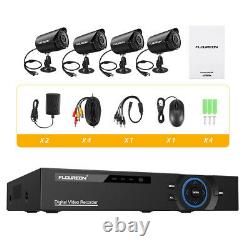 FLOUREON 8CH 1080P DVR Security Camera 5in1 Digital Video Recorder Night Vision