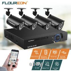 FLOUREON 8CH 1080P DVR Security Camera 5in1 Digital Video Recorder Night Vision