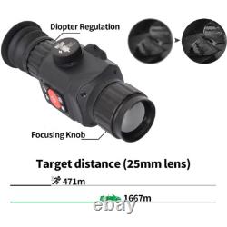 GR225 Thermal Night Vision Rifle Scope 1X / 2X / 4X Digital Zoom With Crosshairs