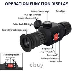 GR225 Thermal Night Vision Rifle Scope 1X / 2X / 4X Digital Zoom With Crosshairs
