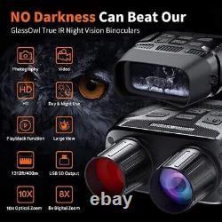 GTHUNDER Night Vision Goggles 4K Infrared Digital Binoculars with 3.2/3 HD Screen