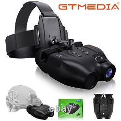GTMEDIA Night Vision Goggles Binoculars Digital IR Head Mounted Rechargeable USB
