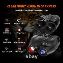 GTMEDIA Night Vision Goggles Head Mounted Night Vision Binoculars 1080p Infrared