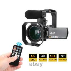 HDR-AE8 4K HD 3.0inch 16X WIFI Digital Video Camera Night Vision Camcorder FG