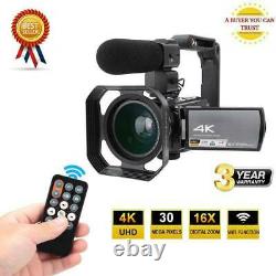 HDR-AE8 4K HD 3 Touch Screen 16X WIFI Digital Video Camera Night Vision HOT