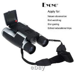 HD 1080P 2'' LCD Screen Digital Binocular 12x32 Zoom Scope DVR Telescope Camera