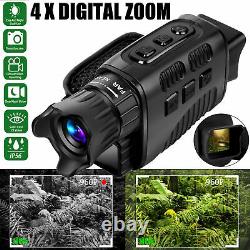 HD Digital 4x Zoom Night Vision Infrared Monocular Hunting Video Scope IR Camera