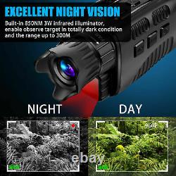 HD Digital 4x Zoom Night Vision Infrared Monocular Hunting Video Scope IR Camera