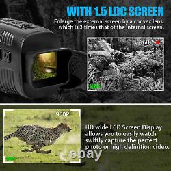 HD Digital 4x Zoom Night Vision Infrared Monocular Hunting Video Scope IR Camera