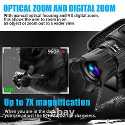 HD Digital 4x Zoom Night Vision Infrared Monocular Hunting Video Scope IR Camera