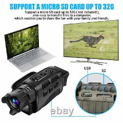 HD Digital 4x Zoom Night Vision Infrared Monocular Hunting Video Scope IR Camera