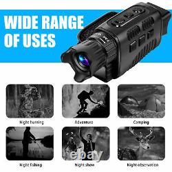 HD Digital 4x Zoom Night Vision Infrared Monocular Hunting Video Scope IR Camera