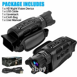 HD Digital 4x Zoom Night Vision Infrared Monocular Hunting Video Scope IR Camera