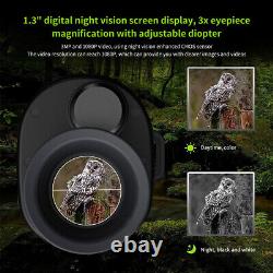 HD Digital Night Vision Monocular 4X Zoom 850nm Infrared Scope IR Camera Video