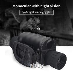 HD Digital Night Vision Monocular 4X Zoom 850nm Infrared Scope IR Camera Video