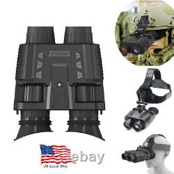 HD Night Vision Goggles Binoculars Digital IR Head Mounted Hunting Rechargeable