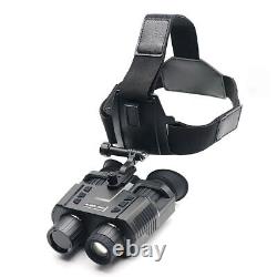 HD Night Vision Goggles Binoculars Digital IR Head Mounted Hunting Rechargeable