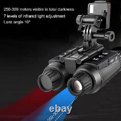 HD Night Vision Goggles Binoculars Digital IR Head Mounted Hunting Rechargeable