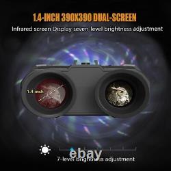 HD Night Vision Goggles Binoculars Digital IR Head Mounted Hunting Rechargeable
