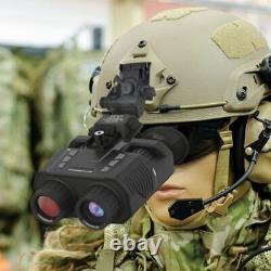 HD Night Vision Goggles Binoculars Digital IR Head Mounted Hunting Rechargeable