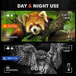HD Night Vision Goggles Binoculars Digital IR Head Mounted Hunting Rechargeable