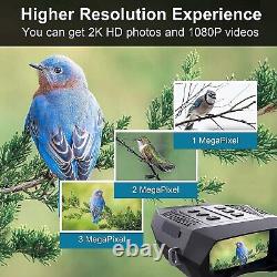 HD Night Vision Goggles Digital 850nm IR Binoculars Camping 200 yd Range with 32GB