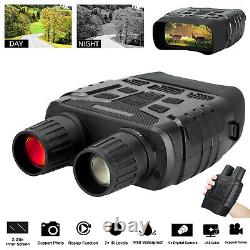 HD Video Digital Zoom Night Vision Binocular 7X Infrared Hunting Scope IR Camera